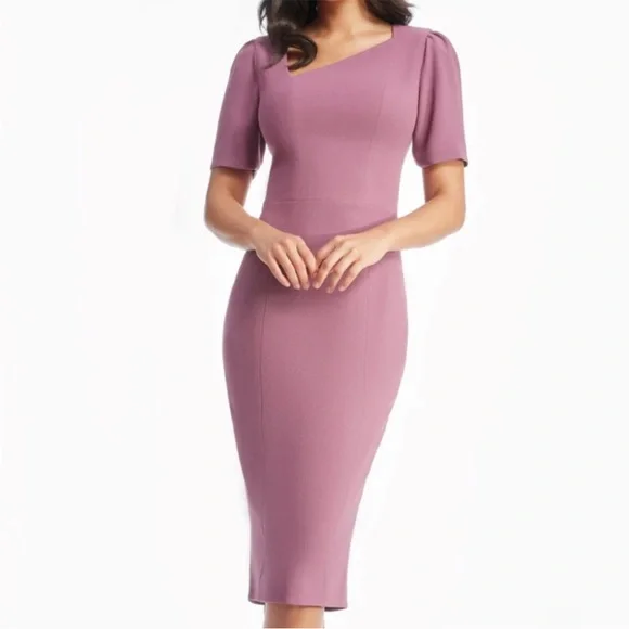 Dress the Population | Dresses | Like New Dress The Population Ruth Midi  Dressorchid Size Medium Retail 990 | Poshmark